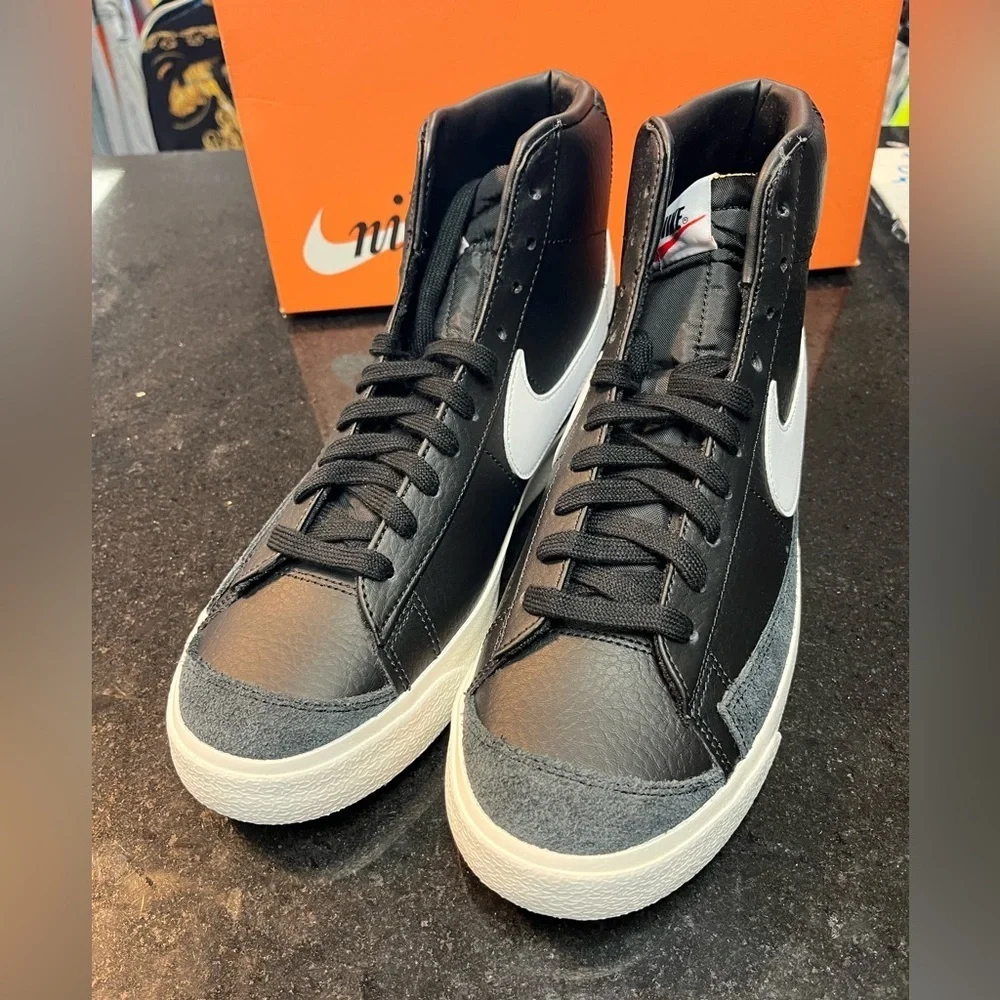 Nike Men's Blazer Mid '77 Vintage Shoes Black Sz 10.5